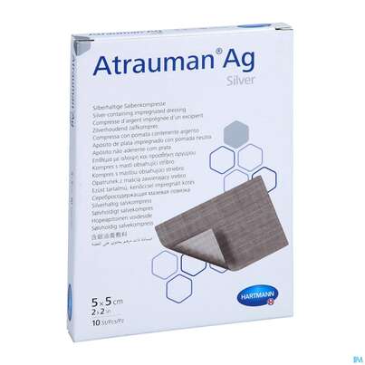Wundauflagen Atrauman/ag 5x 5cm 10st, A-Nr.: 2991822 - 04