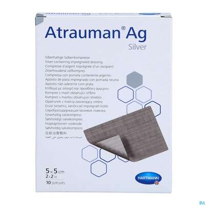 Wundauflagen Atrauman/ag 5x 5cm 10st, A-Nr.: 2991822 - 06