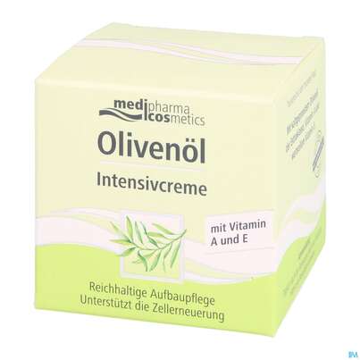 Sie sehen eine Packung Oliven Oel Dr.theiss Intensiv Creme 50ml, Produktbild: 03 Oliven Oel Dr.theiss Intensiv Creme 50ml, A-Nr.: 2968906 - 03