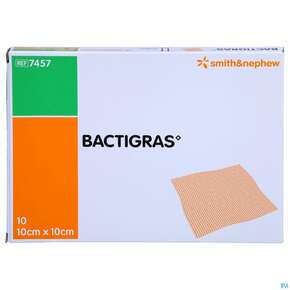 Kompressen Bactigras Paraffingaze 10x 10cm 10st, A-Nr.: 1599393 - 01