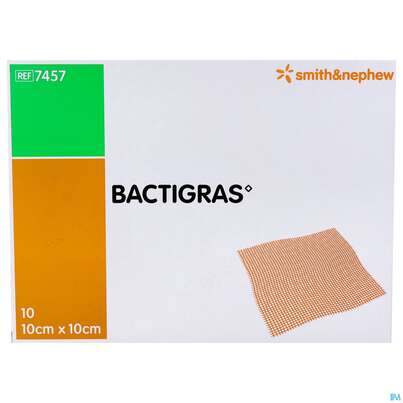 Kompressen Bactigras Paraffingaze 10x 10cm 10st, A-Nr.: 1599393 - 02