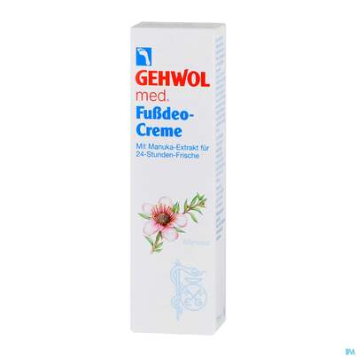 Sie sehen eine Packung Gehwol Med.fussdeo Creme Nr 64132 125ml, Produktbild: 02 Gehwol Med.fussdeo Creme Nr 64132 125ml, A-Nr.: 2311164 - 02