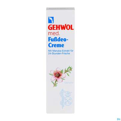 Sie sehen eine Packung Gehwol Med.fussdeo Creme Nr 64132 125ml, Produktbild: 04 Gehwol Med.fussdeo Creme Nr 64132 125ml, A-Nr.: 2311164 - 04