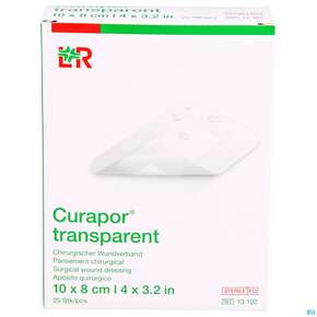 Wundverband Curapor Steril Transparent 10x 8cm 25st, A-Nr.: 2850234 - 01