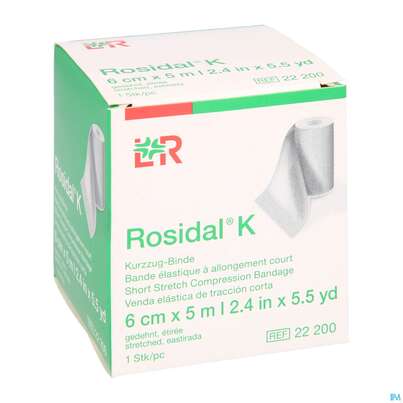 Elastische Binden Rosidal Hautfarben Kraeftig 5mx 6cm 1st, A-Nr.: 0472213 - 05
