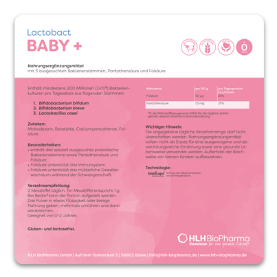 Sie sehen eine Packung Lactobact BABY +, Produktbild: 04 Lactobact BABY +, A-Nr.: 4589248 - 04