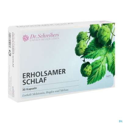 Sie sehen eine Packung Dr.schreibers Erholsamer Schlaf 30st, Produktbild: 02 Dr.schreibers Erholsamer Schlaf 30st, A-Nr.: 4249044 - 02
