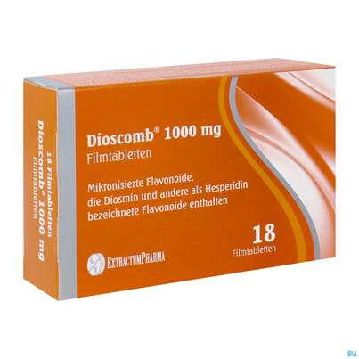 Sie sehen eine Packung Dioscomb Filmtabl 1000mg 18st, Produktbild: 02 Dioscomb Filmtabl 1000mg 18st, A-Nr.: 5527752 - 02