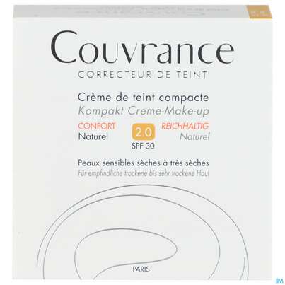 Avène Couvrance Kompakt Creme-make-up Reichhaltig Naturel 10g, A-Nr.: 2594908 - 01