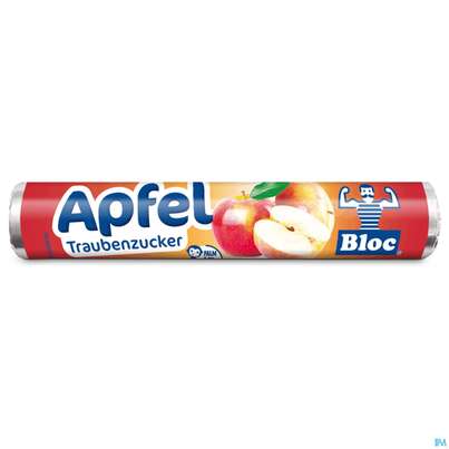 Bloc Traubenzucker Rollen Apfel 42g, A-Nr.: 1016351 - 01