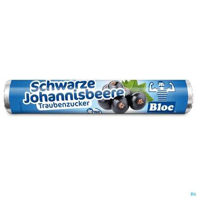 Bloc Traubenzucker Rollen Johannisbeere 42g, A-Nr.: 0753231 - 02