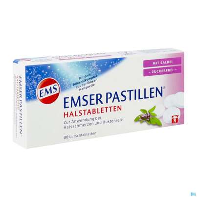 Emser Pastillen Zuckerfrei +salbei 30st, A-Nr.: 4109372 - 02