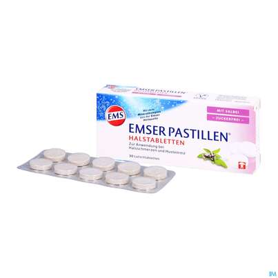 Emser Pastillen Zuckerfrei +salbei 30st, A-Nr.: 4109372 - 03