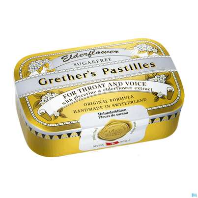 Grether&#039;s Pastilles Elderflower Zuckerfrei 110g, A-Nr.: 3619415 - 02
