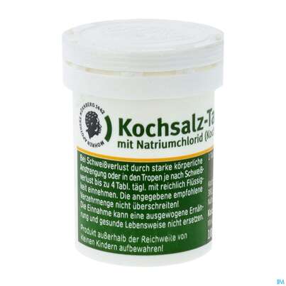 Sie sehen eine Packung Kochsalztabl 100st, Produktbild: 02 Kochsalztabl 100st, A-Nr.: 4407336 - 02