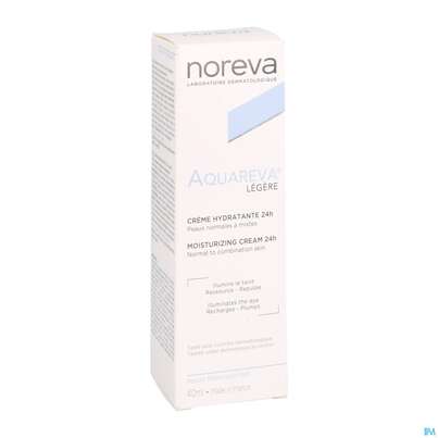 Sie sehen eine Packung Noreva Aquareva Creme 40ml, Produktbild: 04 Noreva Aquareva Creme 40ml, A-Nr.: 4094995 - 04