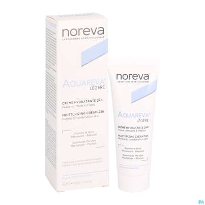 Sie sehen eine Packung Noreva Aquareva Creme 40ml, Produktbild: 05 Noreva Aquareva Creme 40ml, A-Nr.: 4094995 - 05