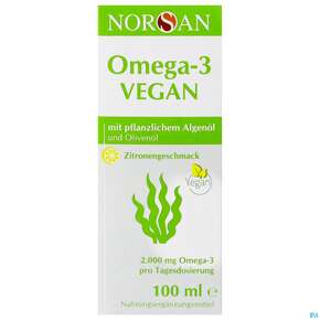 Omega -3 Norsan Oel Vegan Zitr.geschm.,hochd. 100ml, A-Nr.: 4383995 - 01