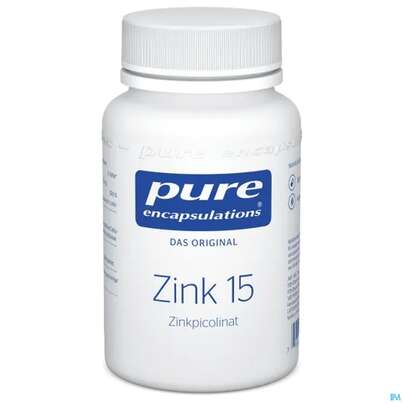 Pure Encapsulations Zink 15 (zinkpicolinat) 180 Kapseln, A-Nr.: 3046592 - 02