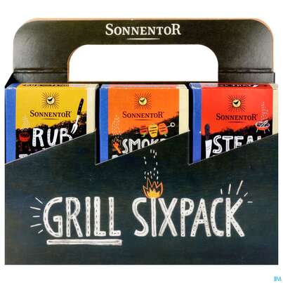 Sonnentor Gewuerzmischung/bio Grillgewuerz Sixpack (grillen) 01965 6pk, A-Nr.: 4793658 - 01