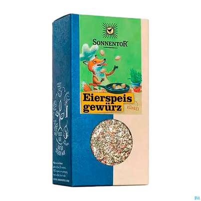 Sie sehen eine Packung Sonnentor Gewuerzzubereitung Bio Eierspeis 00692 70g, Produktbild: 07 Sonnentor Gewuerzzubereitung Bio Eierspeis 00692 70g, A-Nr.: 5380823 - 07