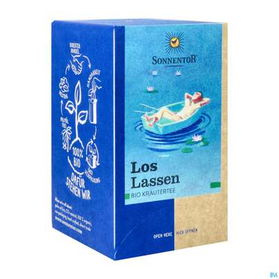 Sie sehen eine Packung Sonnentor Kraeutertee/bio Loslassen 02534 18st, Produktbild: 02 Sonnentor Kraeutertee/bio Loslassen 02534 18st, A-Nr.: 4039341 - 02