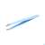 Pinzetten Canal Rostfrei/schraeg 9cm Hellblau 2303- 1st, A-Nr.: 4786167 - 01