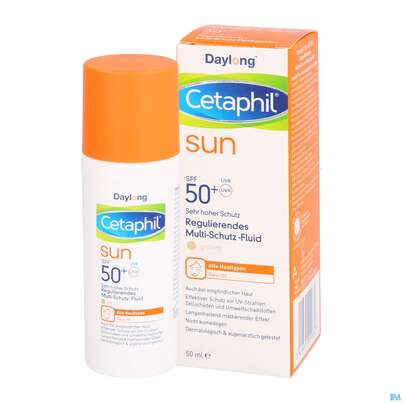 Sonnenprodukte Cetaphil Sun Daylong Multi Schutz Fluid Getoent Spf50+ 50ml, A-Nr.: 5129684 - 04
