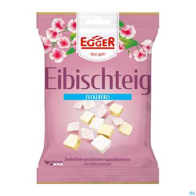 Sie sehen eine Packung Egger Spezialitaeten Eibischteig-diaet Zuckerfrei 60g, Produktbild: 01 Egger Spezialitaeten Eibischteig-diaet Zuckerfrei 60g, A-Nr.: 3004286 - 01