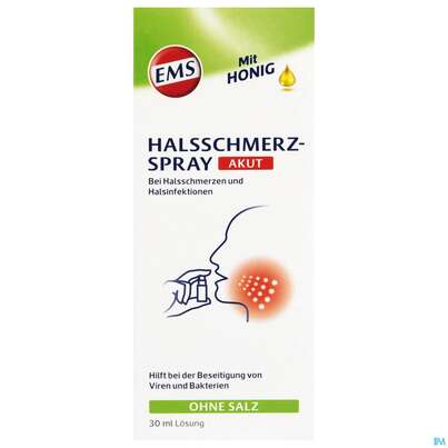 Emser Halsschmerz Spray Akut +honig Ab 6 Jahre Halsschmerz +infektion 30ml, A-Nr.: 4737921 - 02