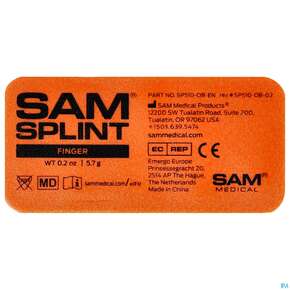 Fingerschiene Sam Splint Alu Formbar 9,5x 4,5cm S 005 1st, A-Nr.: 2862065 - 01