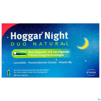 Sie sehen eine Packung Hoggar Relax Duo Kapseln 30st, Produktbild: 01 Hoggar Relax Duo Kapseln 30st, A-Nr.: 5473772 - 01
