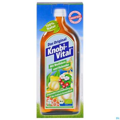Sie sehen eine Packung Knobivital +weissdorn +holunder 960ml, Produktbild: 01 Knobivital +weissdorn +holunder 960ml, A-Nr.: 3795827 - 01