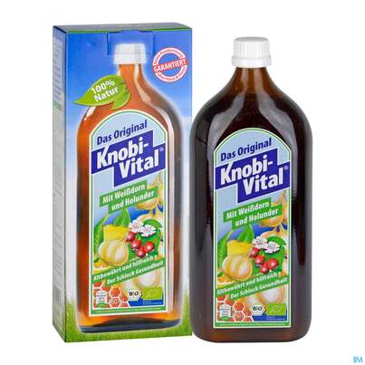 Sie sehen eine Packung Knobivital +weissdorn +holunder 960ml, Produktbild: 04 Knobivital +weissdorn +holunder 960ml, A-Nr.: 3795827 - 04