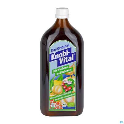 Sie sehen eine Packung Knobivital +weissdorn +holunder 960ml, Produktbild: 05 Knobivital +weissdorn +holunder 960ml, A-Nr.: 3795827 - 05