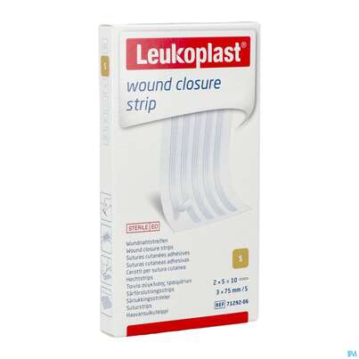 Wundverband Wundnahtstreifen/steril Leukoplast/weiss Closure Strip 3x 75mm 10st, A-Nr.: 3478937 - 03
