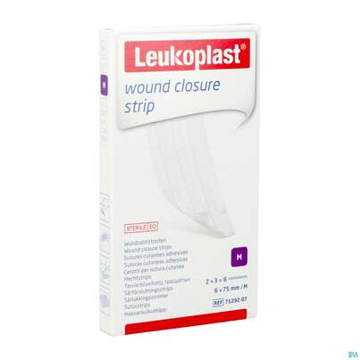 Wundverband Wundnahtstreifen/steril Leukoplast/weiss Closure Strip 6x 75mm 6st, A-Nr.: 3478943 - 04