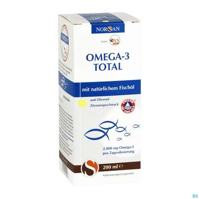 Omega -3 Norsan Oel/total Zitr.geschm.,hochd. 200ml, A-Nr.: 4524935 - 01