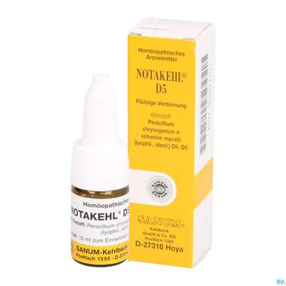 Notakehl Tropfen D5 10ml, A-Nr.: 0991864 - 04