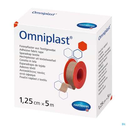 Fixierpflaster Omniplast 5mx 1,25cm 1st, A-Nr.: 1565980 - 01