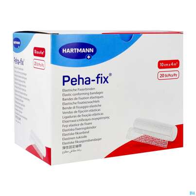 Sie sehen eine Packung Elastische Binden Peha-fix Fixierbinde 4mx 10cm 20st, Produktbild: 03 Elastische Binden Peha-fix Fixierbinde 4mx 10cm 20st, A-Nr.: 4902886 - 03