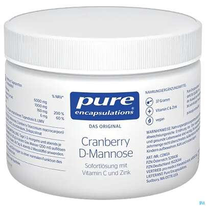 Pure Encapsulations Cranberry D-mannose 37g, A-Nr.: 5218436 - 01