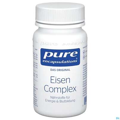 Sie sehen eine Packung Pure Encapsulations Eisen Complex 30 Kapseln, Produktbild: 01 Pure Encapsulations Eisen Complex 30 Kapseln, A-Nr.: 4587309 - 01
