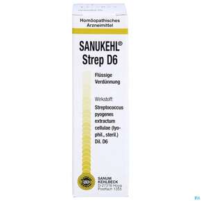 Sanukehl Strep Tropfen D6 10ml, A-Nr.: 2395132 - 01