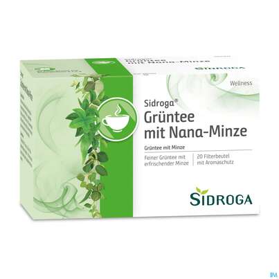 Sidroga Tee Doppelkammerbeutel Wellness Gruentee +nana-minze 20st, A-Nr.: 4089988 - 03