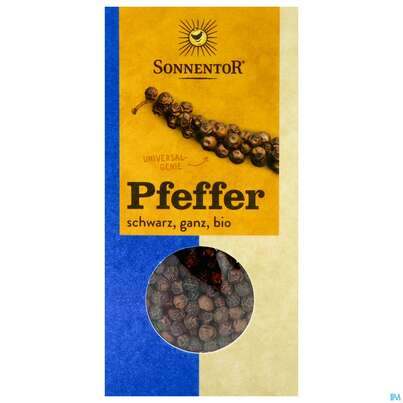 Sonnentor Bio Pfeffer Schwarz Ganz 00880 55g, A-Nr.: 5228044 - 01