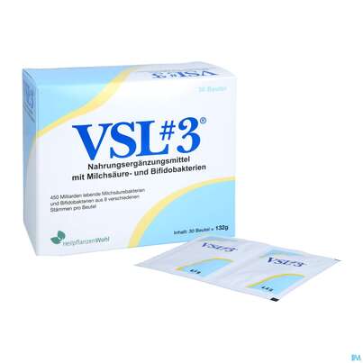 Sie sehen eine Packung Vsl 3 Pulver Beutel 450 Milliarden +milchsaeurebakterien 30st, Produktbild: 05 Vsl 3 Pulver Beutel 450 Milliarden +milchsaeurebakterien 30st, A-Nr.: 4863353 - 05
