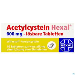 ACETYLCYS HEX LSB TBL 600MG 10ST, A-Nr.: 3771689 - 01