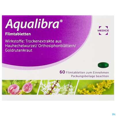 Sie sehen eine Packung Aqualibra Filmtabl 60st, Produktbild: 01 Aqualibra Filmtabl 60st, A-Nr.: 5505897 - 01