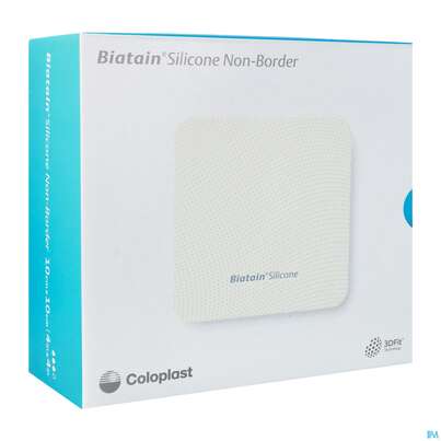 Schaumverband Biatain Silicone Nonborder Ohne Haftrand 10x10cm 10st, A-Nr.: 5290511 - 02